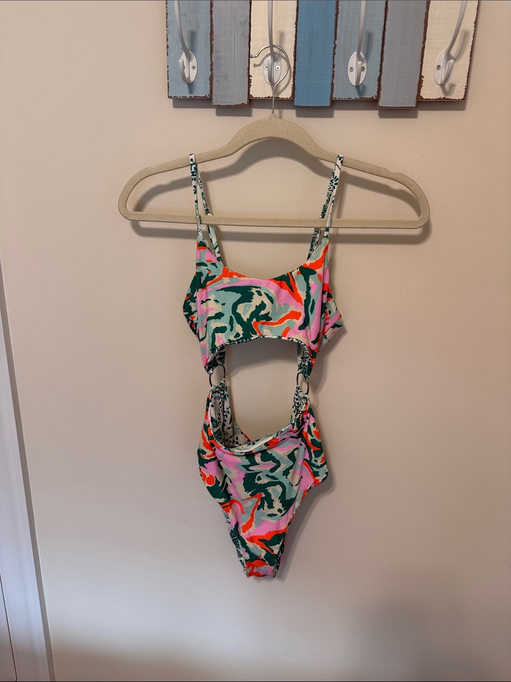 Maaji Women’s Skylar Morrcan Tiles Reversible One-Piece Swimsuit / Size M